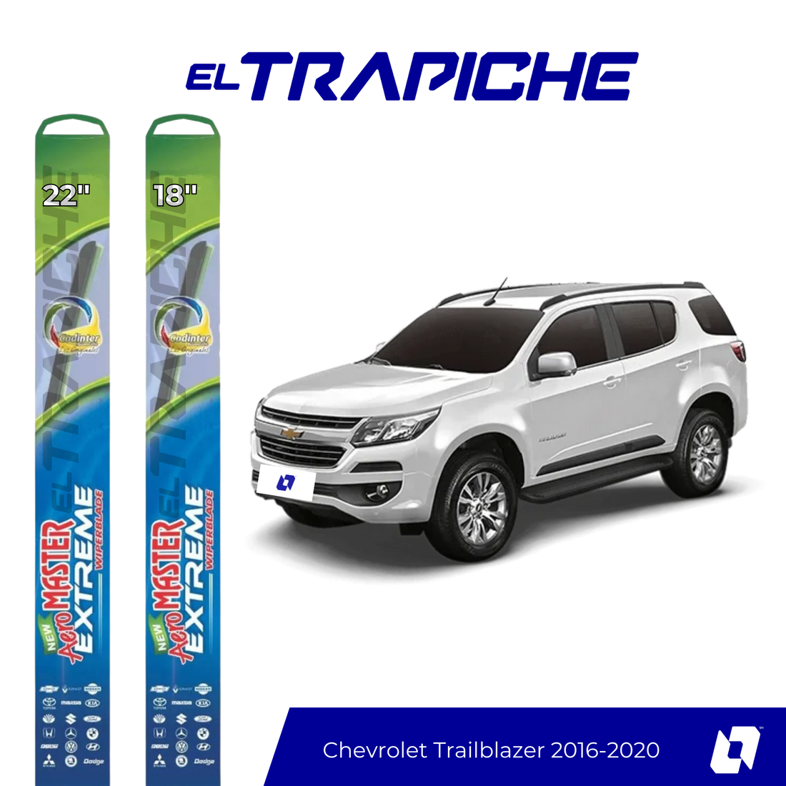 Plumillas Chevrolet Trailblazer 2016-2020