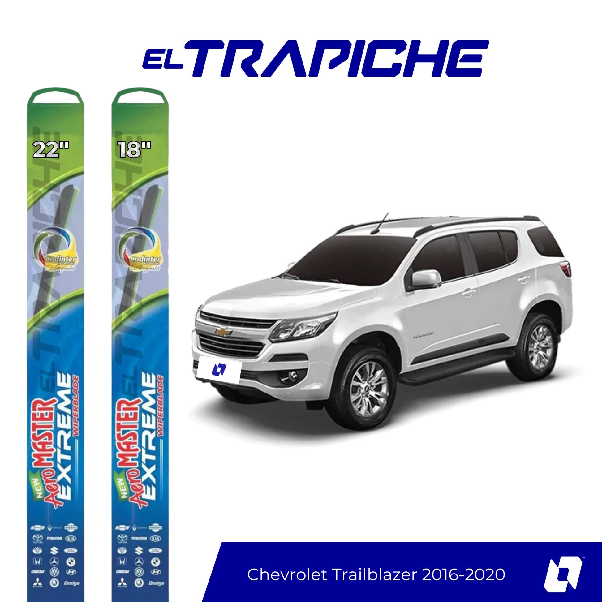 Plumillas Chevrolet Trailblazer 2016-2020