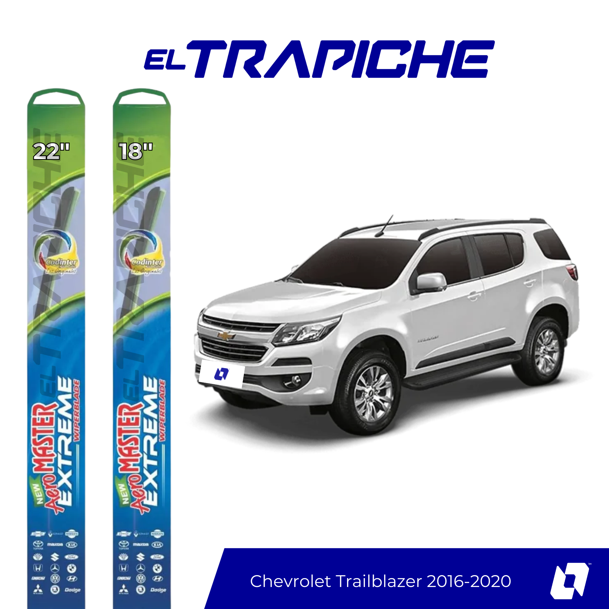 Plumillas Chevrolet Trailblazer 2016-2020