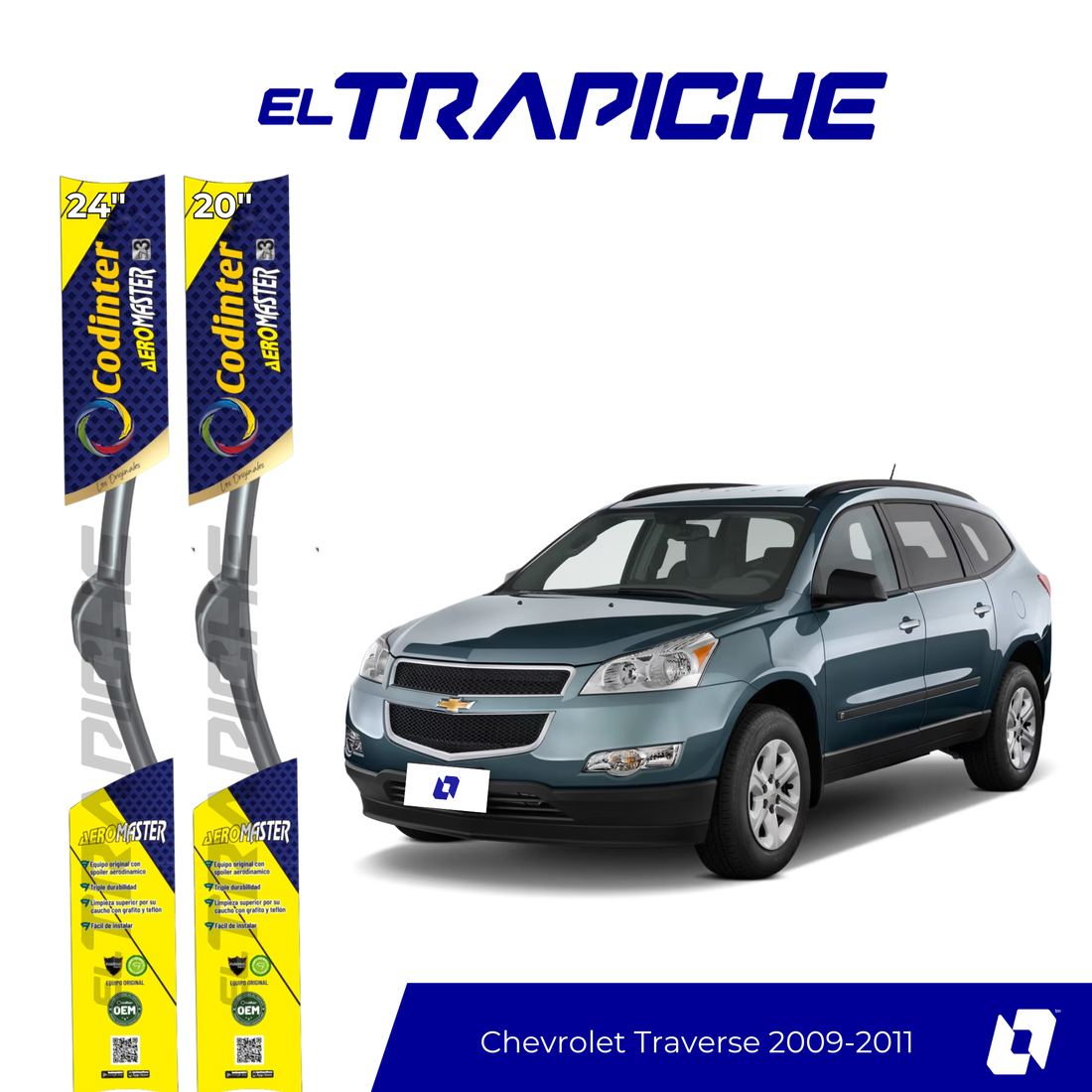 Plumillas Chevrolet Traverse 2009-2011