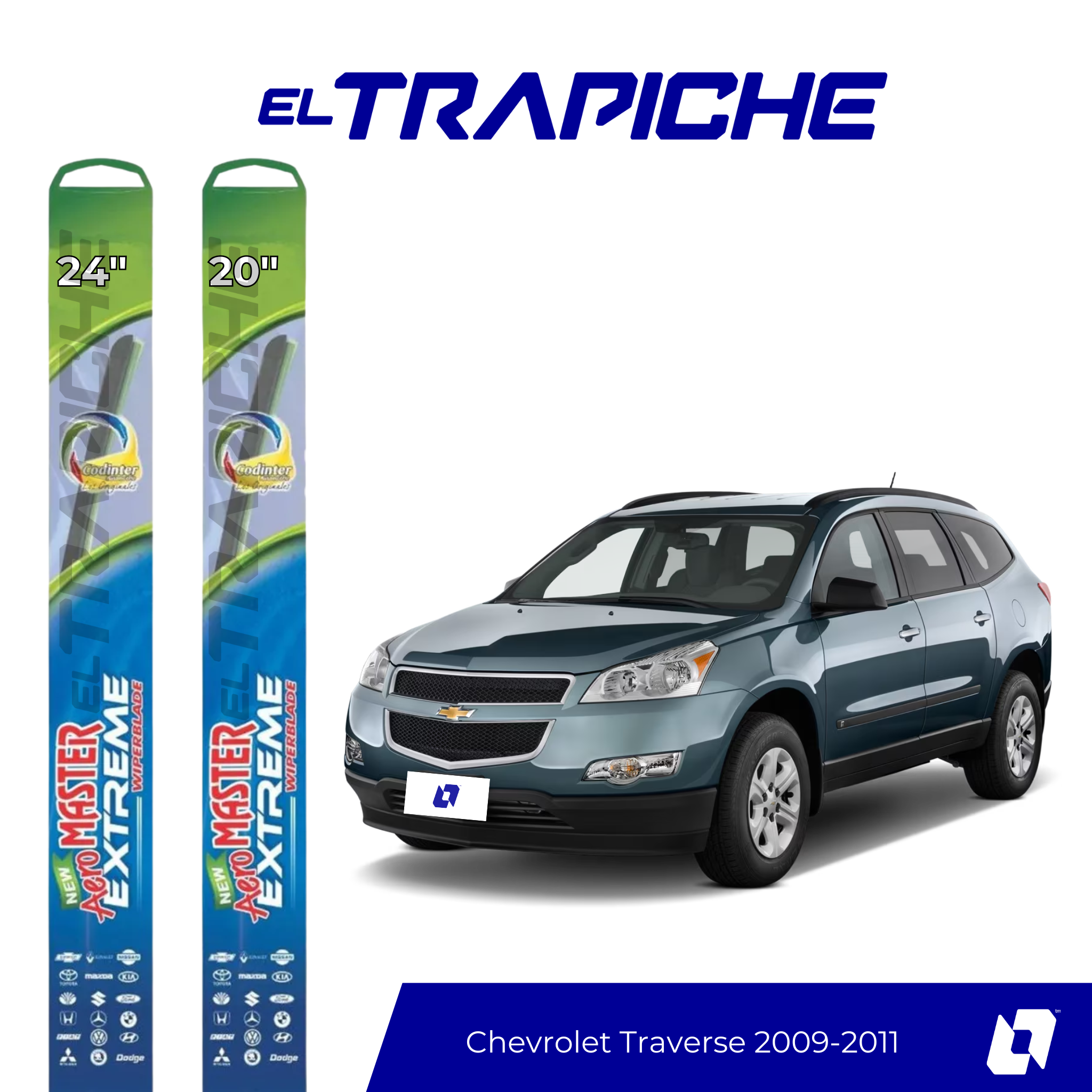 Plumillas Chevrolet Traverse 2009-2011