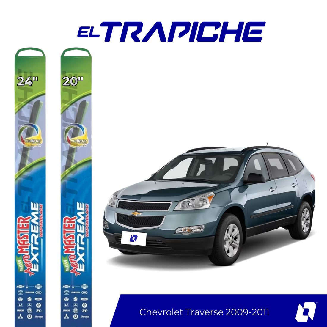 Plumillas Chevrolet Traverse 2009-2011