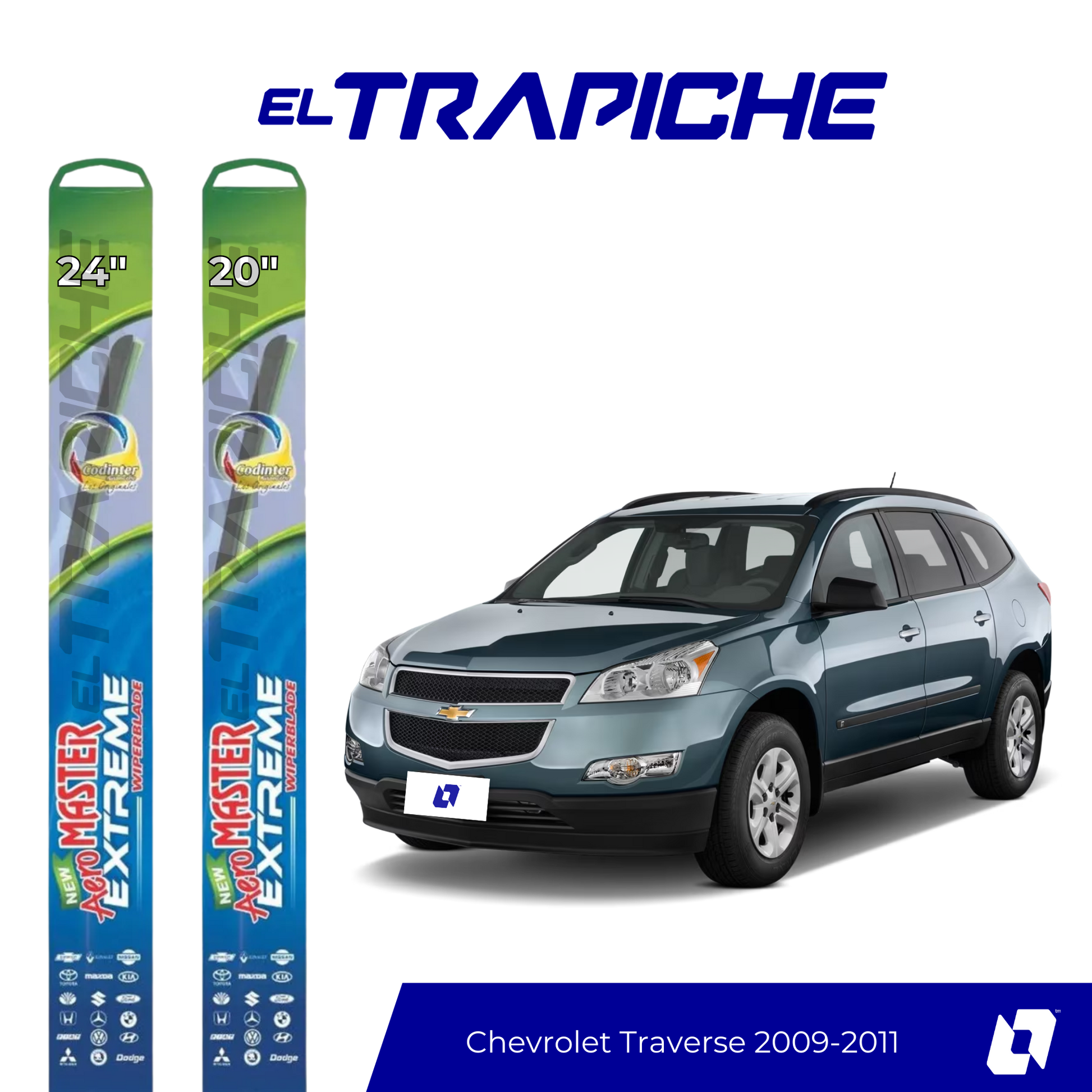 Plumillas Chevrolet Traverse 2009-2011