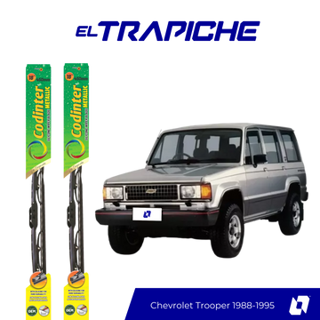 Limpiaparabrisas Chevrolet Trooper 1988-1995 Metálicas Codinter