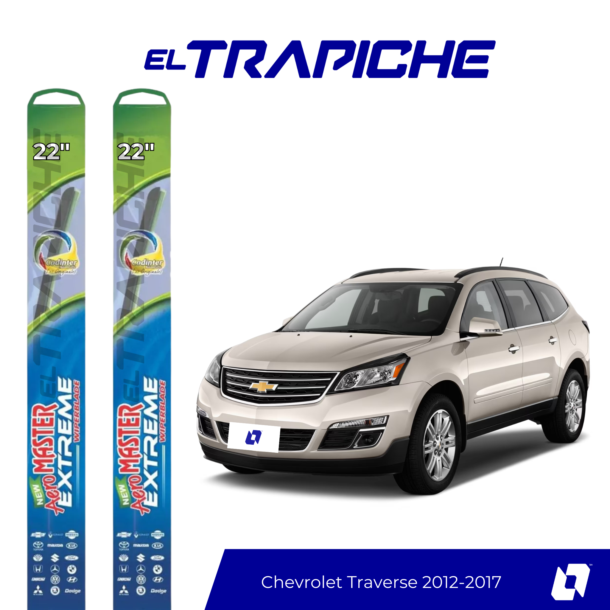 Plumillas Extreme Chevrolet Traverse 2012-2017 