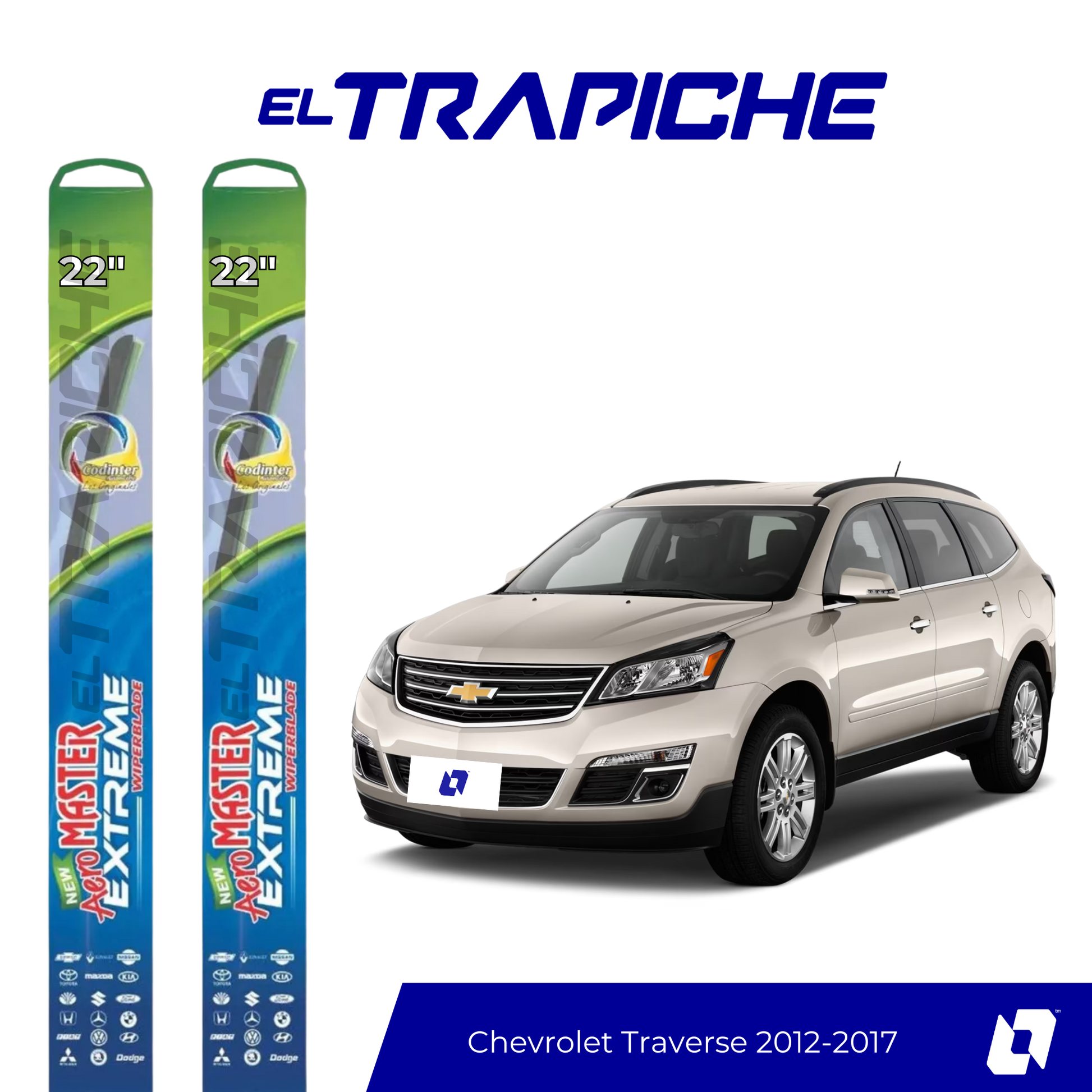 Plumillas Extreme Chevrolet Traverse 2012-2017 