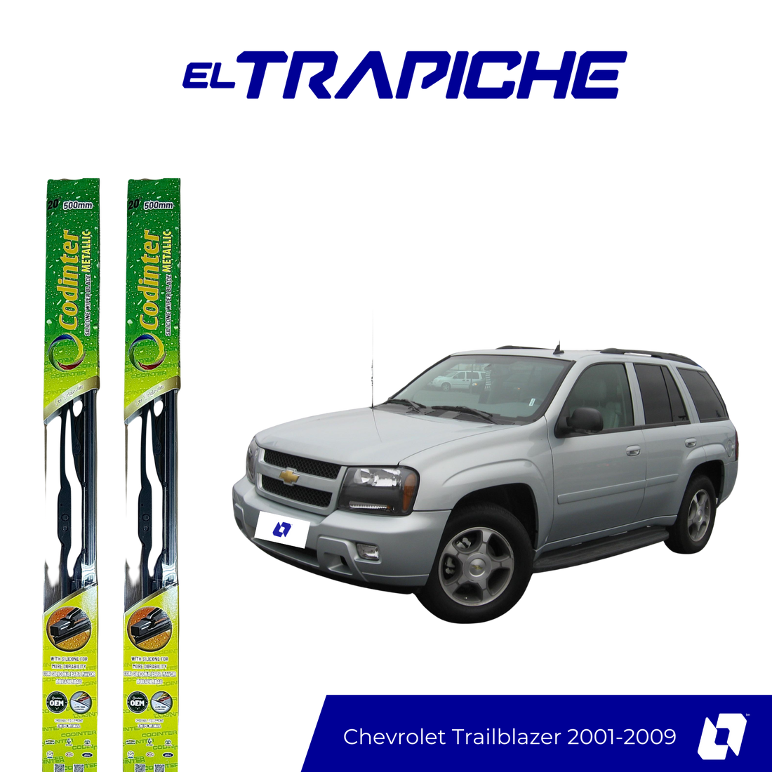 Limpiaparabrisas Trailblazer 2001-2009 Metálicas Codinter
