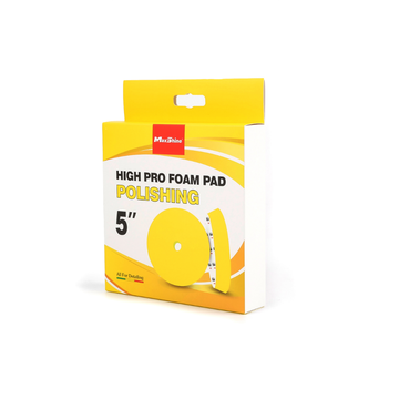 pomo de espuma 5", pad pulidor, disco de pulido rojo, acabado automotriz, pulidora hook and loop, pad detailing, espuma para pulir carro, detailing Colombia