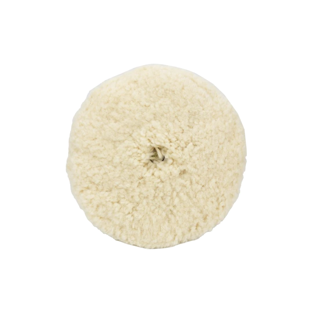 pomo de lana, MaxShine Colombia, pad lana 9", almohadilla rotativa, detailing automotriz, pulido profesional, lana australiana, accesorios pulidora, corrección de pintura