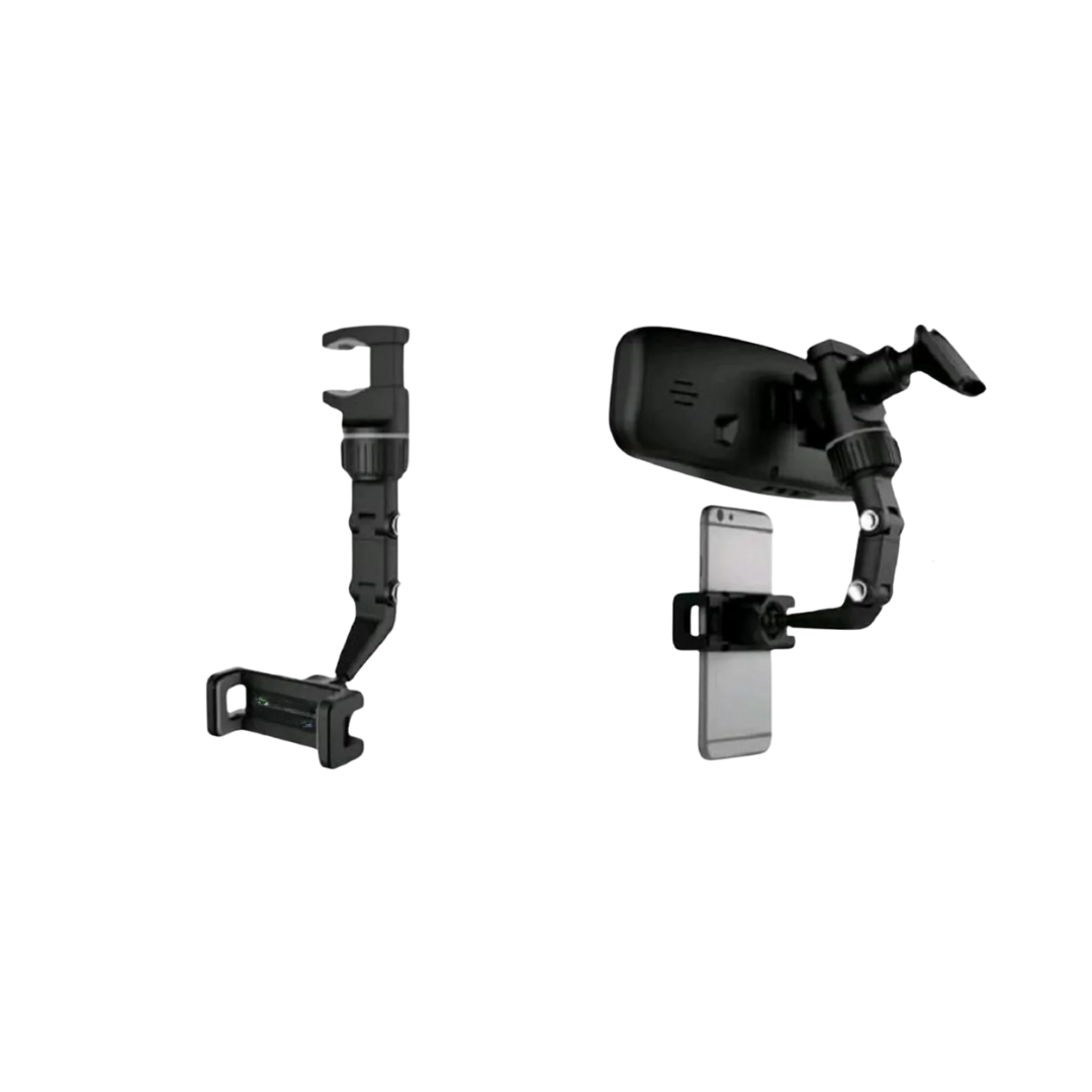 porta celular espejo retrovisor, soporte celular carro, soporte retrovisor universal, soporte giratorio 360, accesorio para carro, soporte manos libres, soporte móvil retrovisor, porta celular universal auto, soporte para gps carro, soporte para conducción segura, soporte teléfono auto