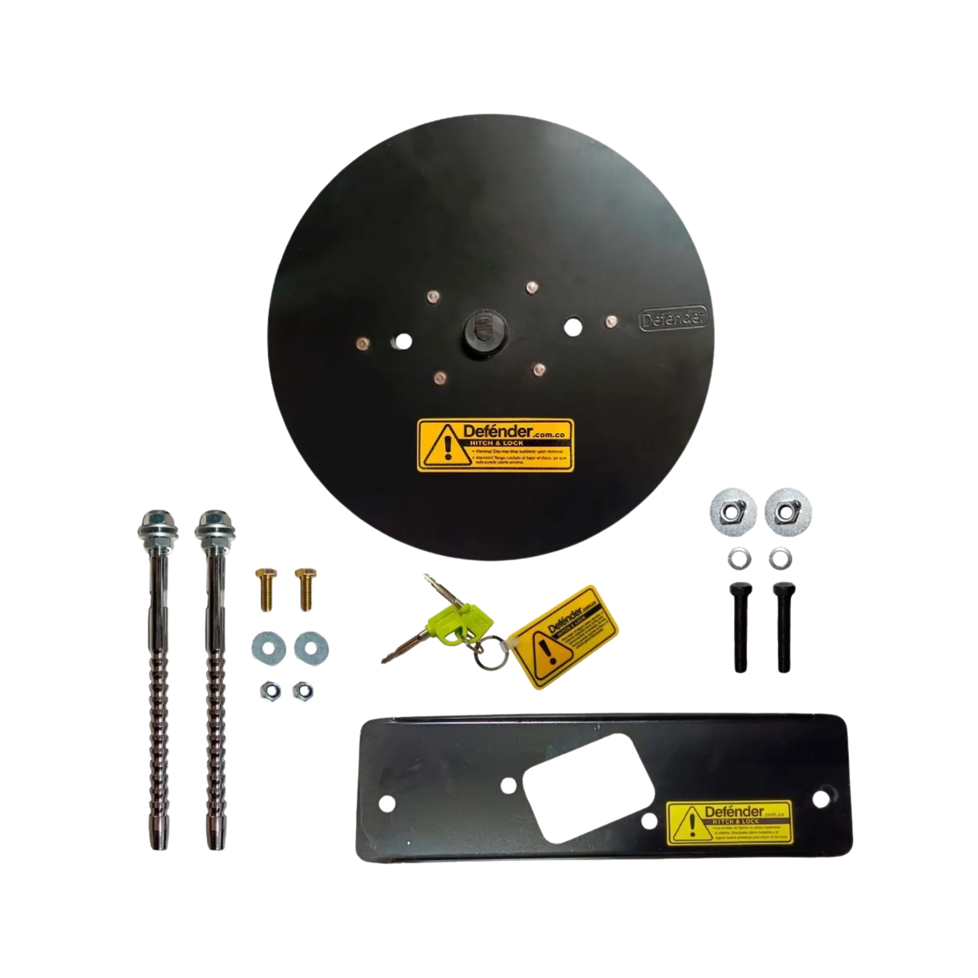 Seguro de llanta de repuesto Toyota 4Runner Defender. Antirrobo, fácil de instalar, en acero resistente. No requiere perforar ni modificar el vehículo.