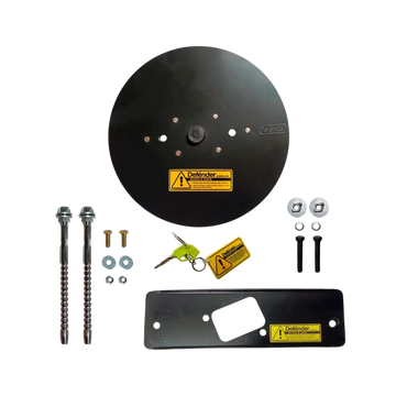 Seguro de llanta de repuesto Toyota 4Runner Defender. Antirrobo, fácil de instalar, en acero resistente. No requiere perforar ni modificar el vehículo.