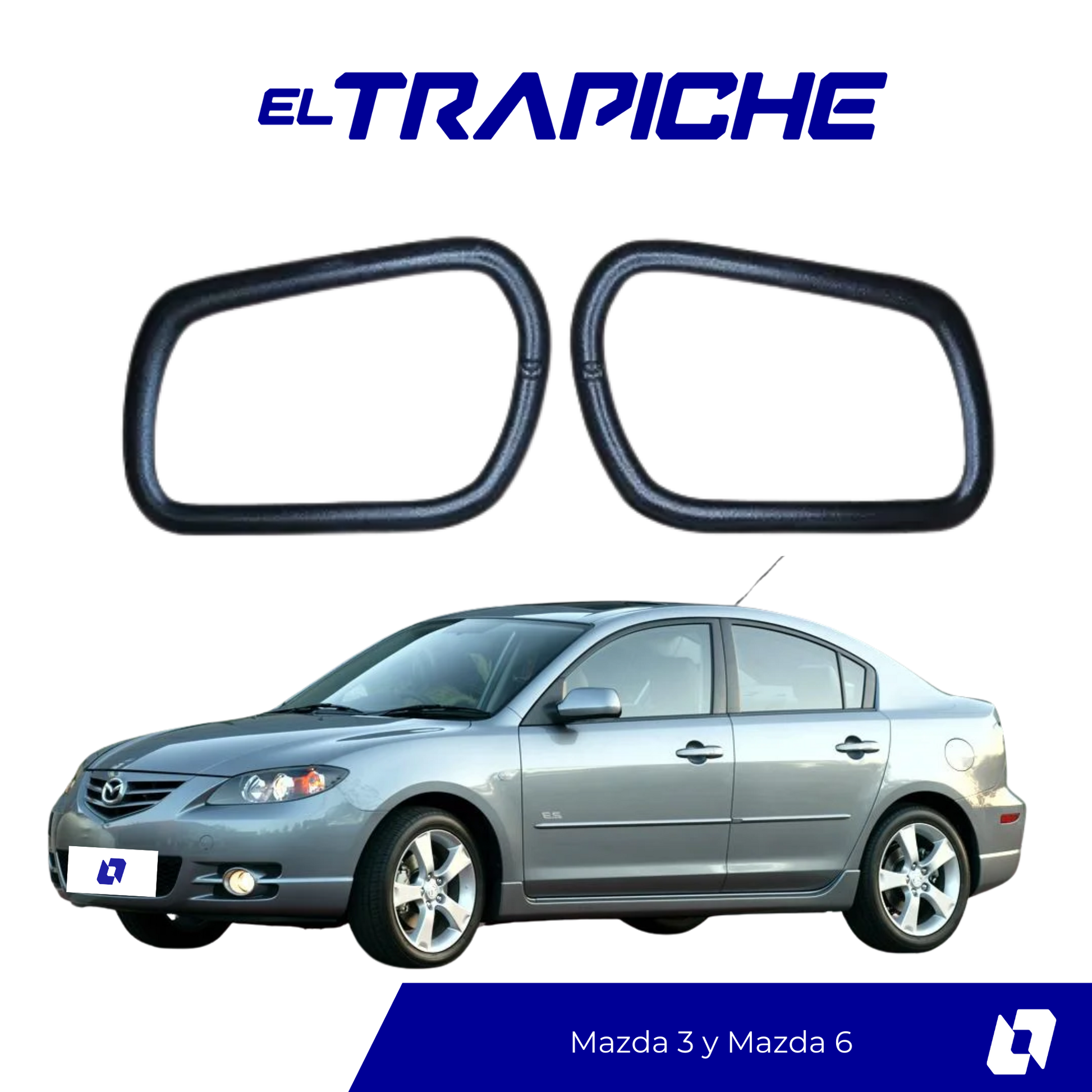 Seguro antirrobo para retrovisores Mazda 3 y Mazda 6. Ajuste perfecto, instalación fácil y sin modificar el vehículo. Protección segura y discreta.