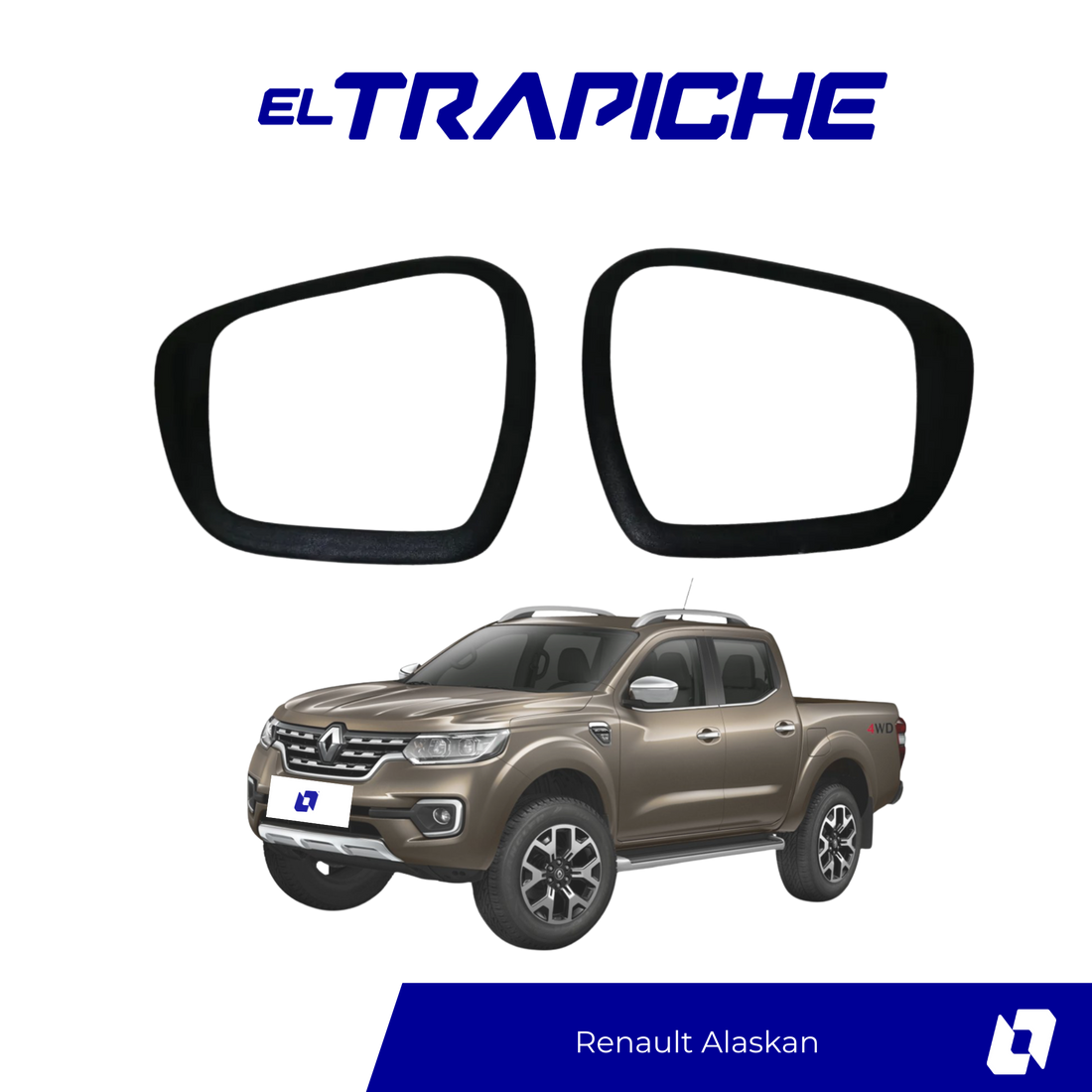 Seguro antirrobo para espejo Renault Alaskan . Protege tus retrovisores con sistema de bloqueo fácil de instalar y compatible con modelos originales.