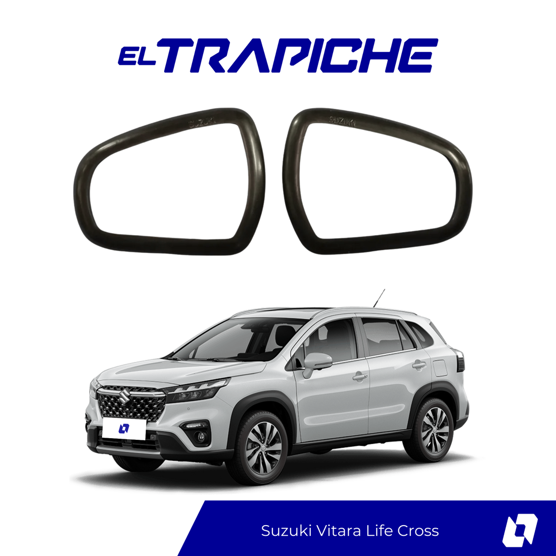 Protege los retrovisores de tu Suzuki Vitara Life Cross con este seguro antirrobo fácil de instalar, resistente y compatible con el diseño original.
