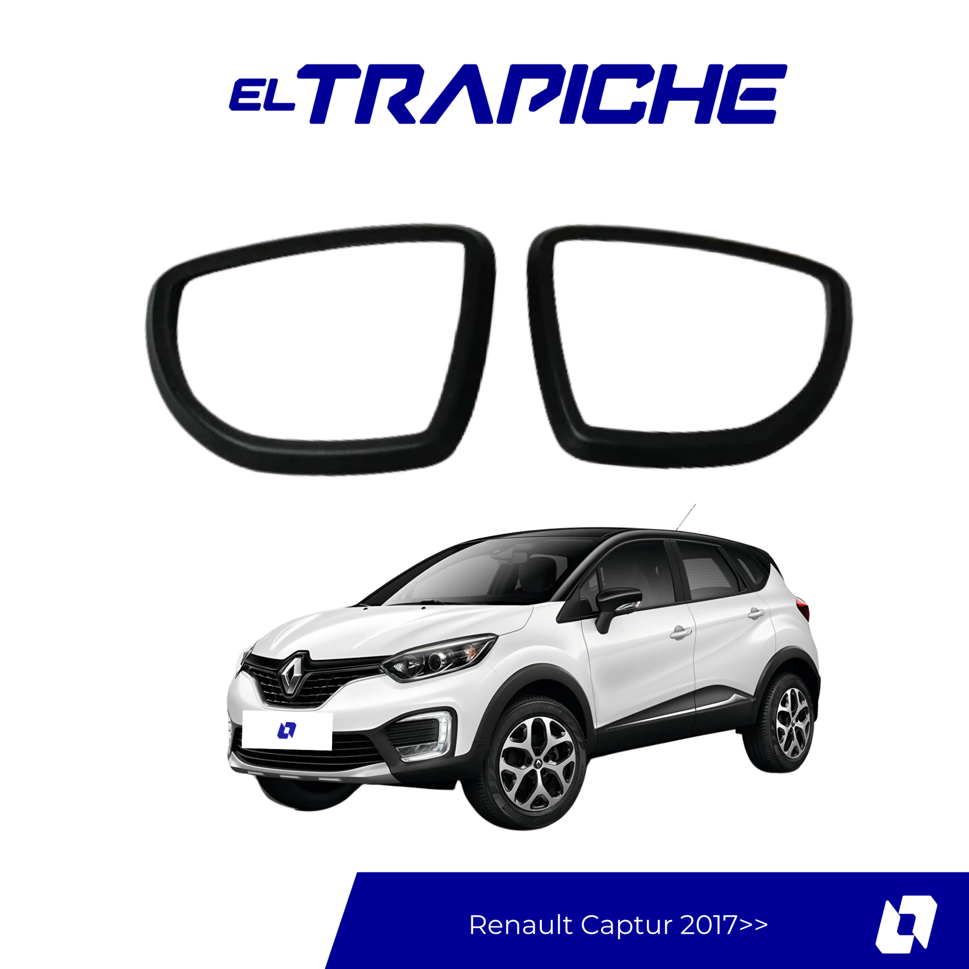 Seguro antirrobo para espejos Renault Captur 2017. Protección discreta, fácil instalación y máxima compatibilidad con el retrovisor original.