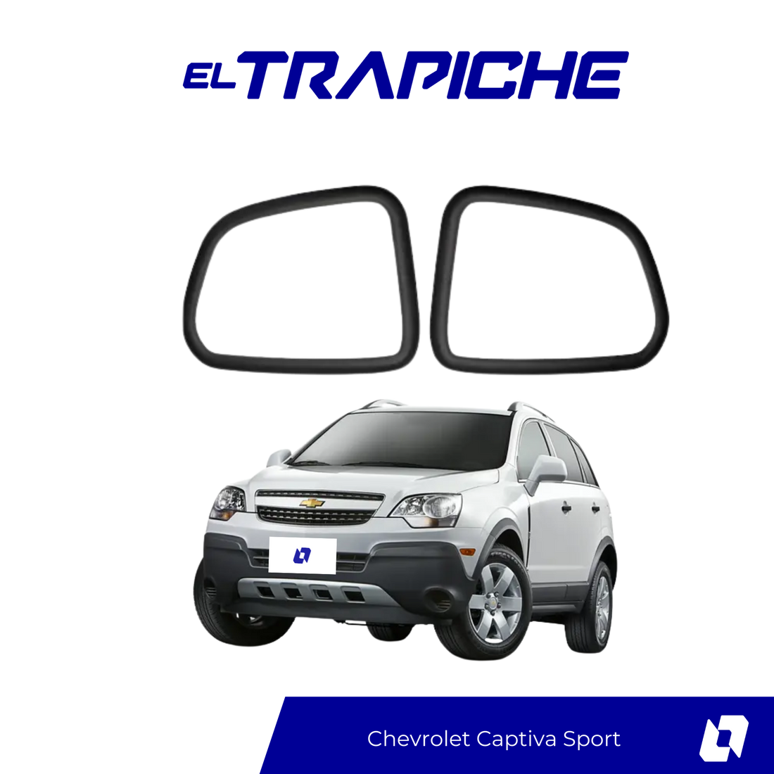Seguro antirrobo para espejos Chevrolet Captiva Sport. Protección discreta, instalación sencilla y diseño adaptado al retrovisor original.