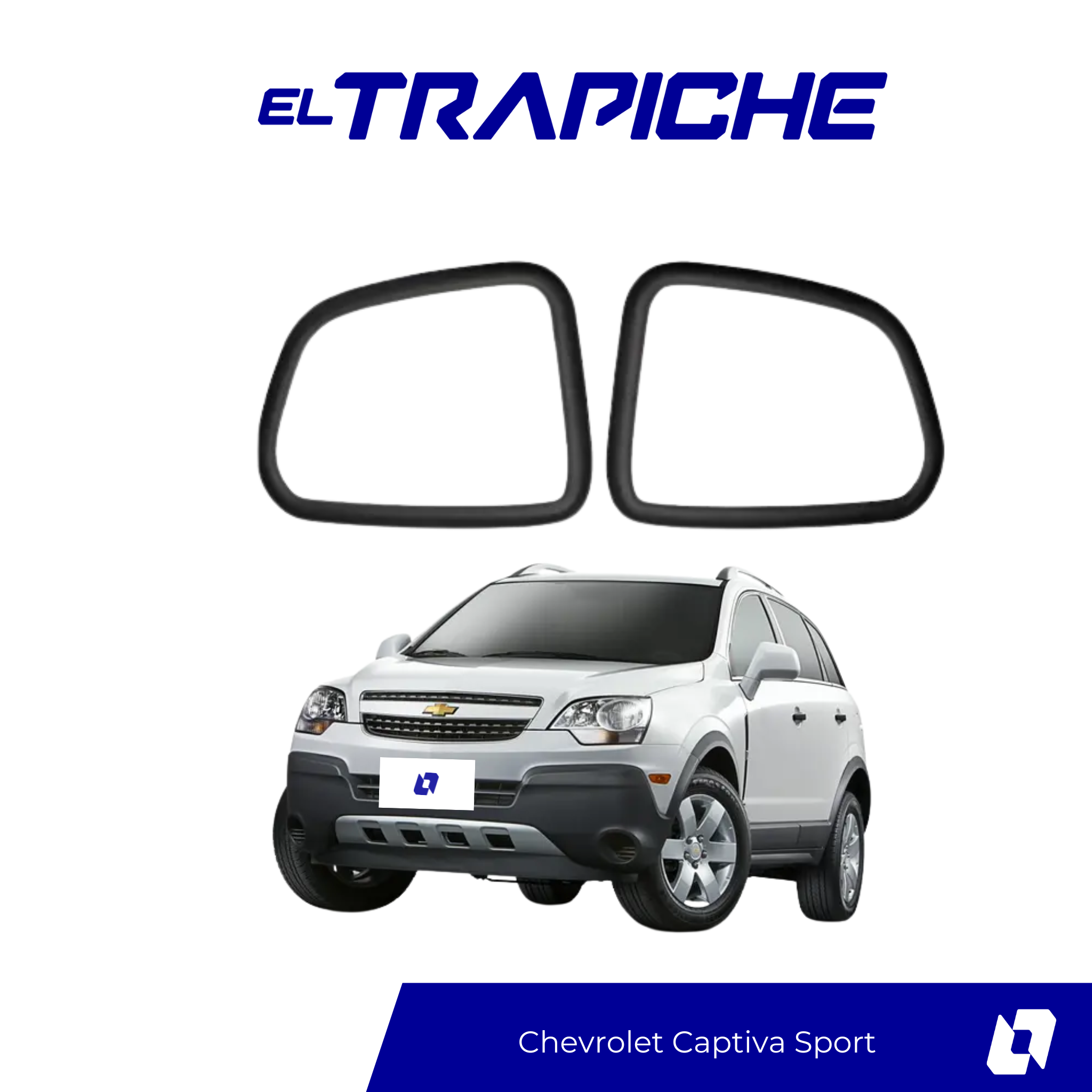 Seguro antirrobo para espejos Chevrolet Captiva Sport. Protección discreta, instalación sencilla y diseño adaptado al retrovisor original.