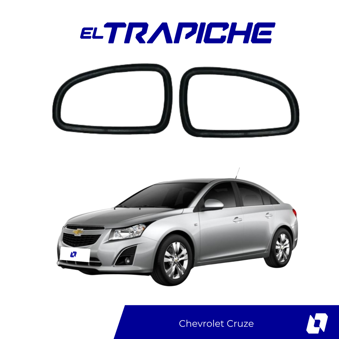 Seguro antirrobo para espejos Chevrolet Cruze. Instalación sencilla, diseño resistente y máxima protección para tus retrovisores.