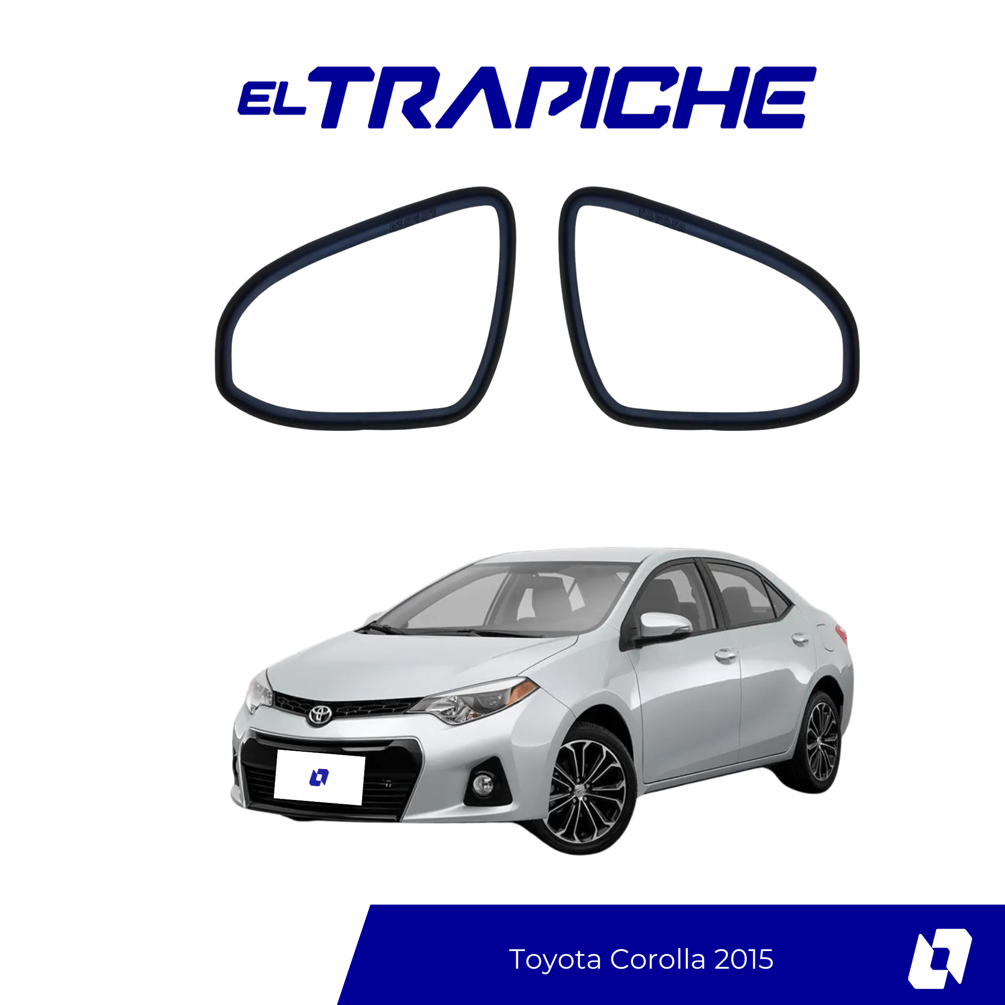 Seguro antirrobo para espejos Toyota Corolla. Ajuste preciso, fácil instalación y máxima protección para tus retrovisores.