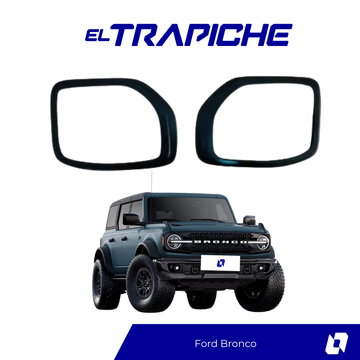 Seguro antirrobo para espejos Ford Bronco. Fácil de instalar, sin perforar. Protege tus retrovisores sin alterar el diseño del vehículo.