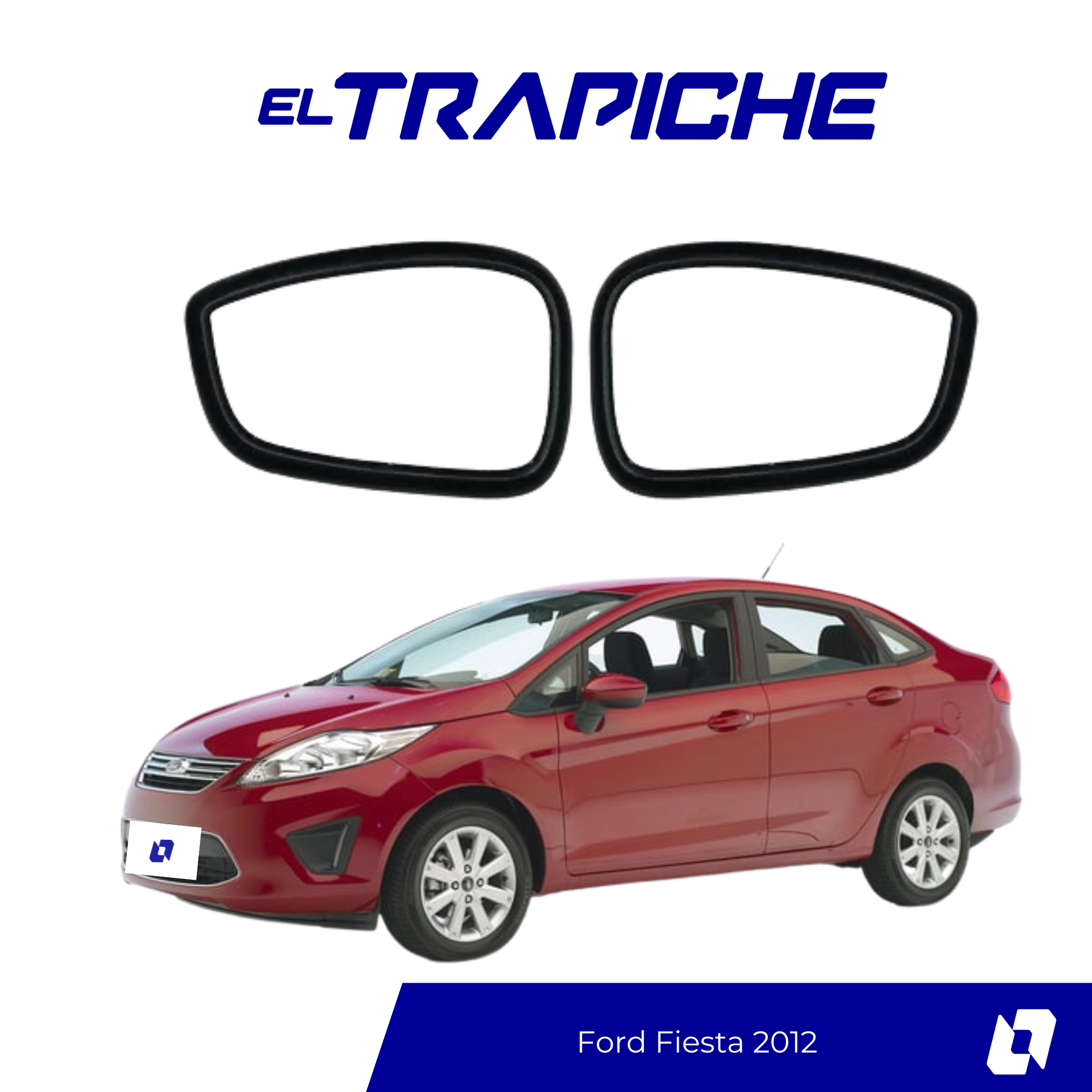 Protege los retrovisores de tu Ford Fiesta 2012 con seguros antirrobo diseñados a medida. Instalación fácil y máxima seguridad para tus espejos.