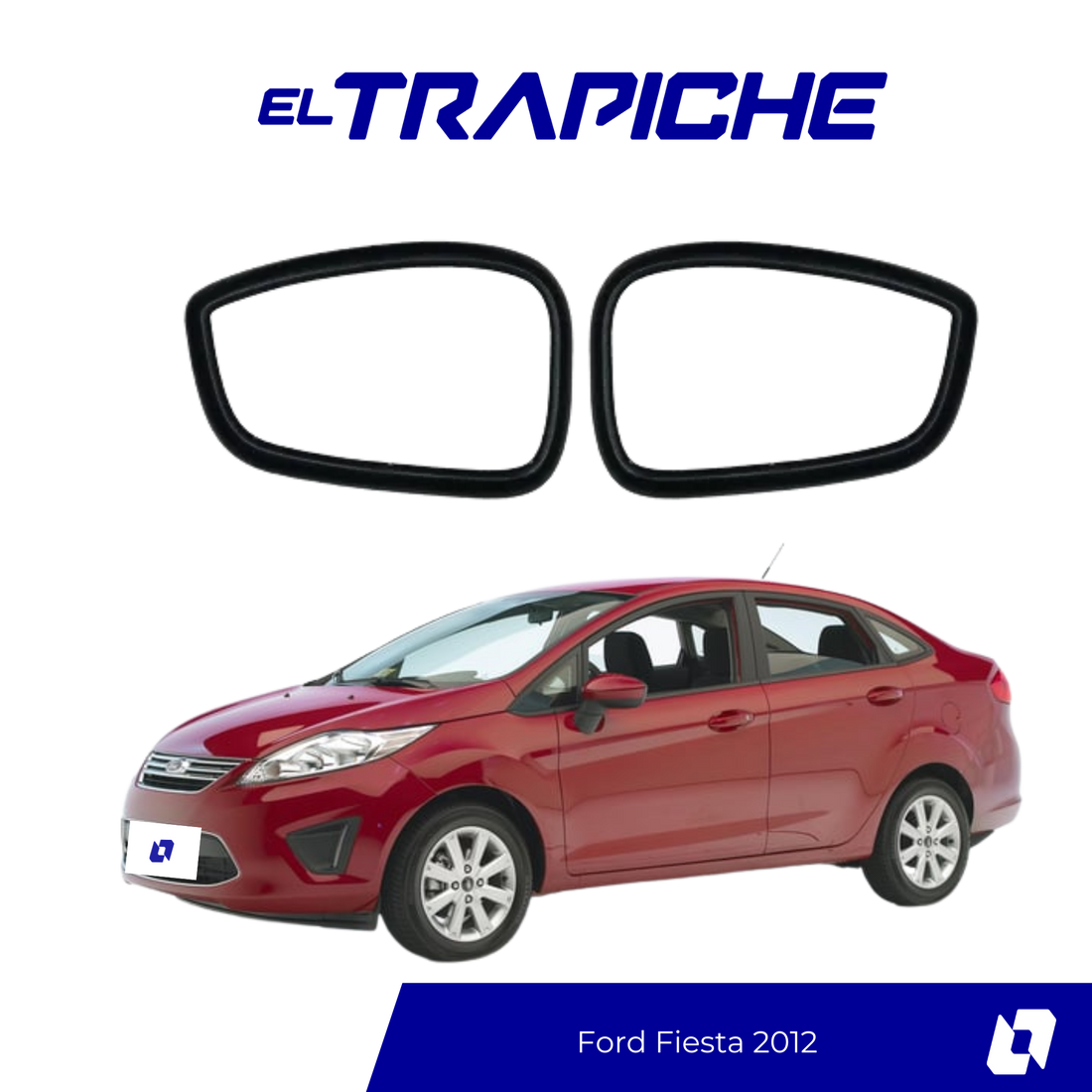 Protege los retrovisores de tu Ford Fiesta 2012 con seguros antirrobo diseñados a medida. Instalación fácil y máxima seguridad para tus espejos.