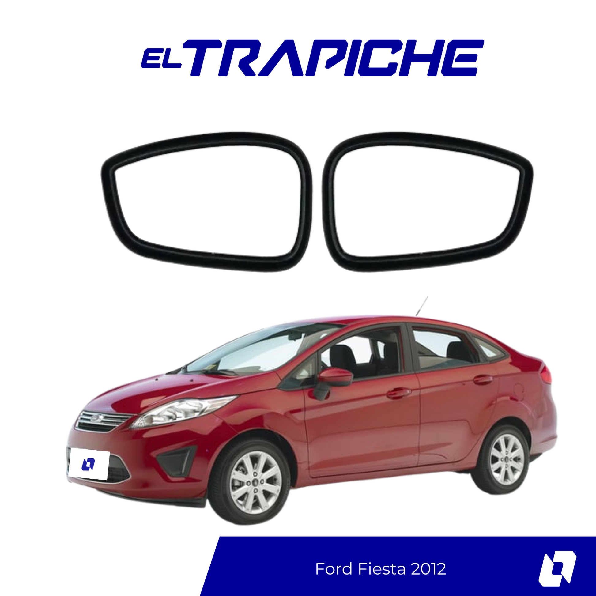 Protege los retrovisores de tu Ford Fiesta 2012 con seguros antirrobo diseñados a medida. Instalación fácil y máxima seguridad para tus espejos.