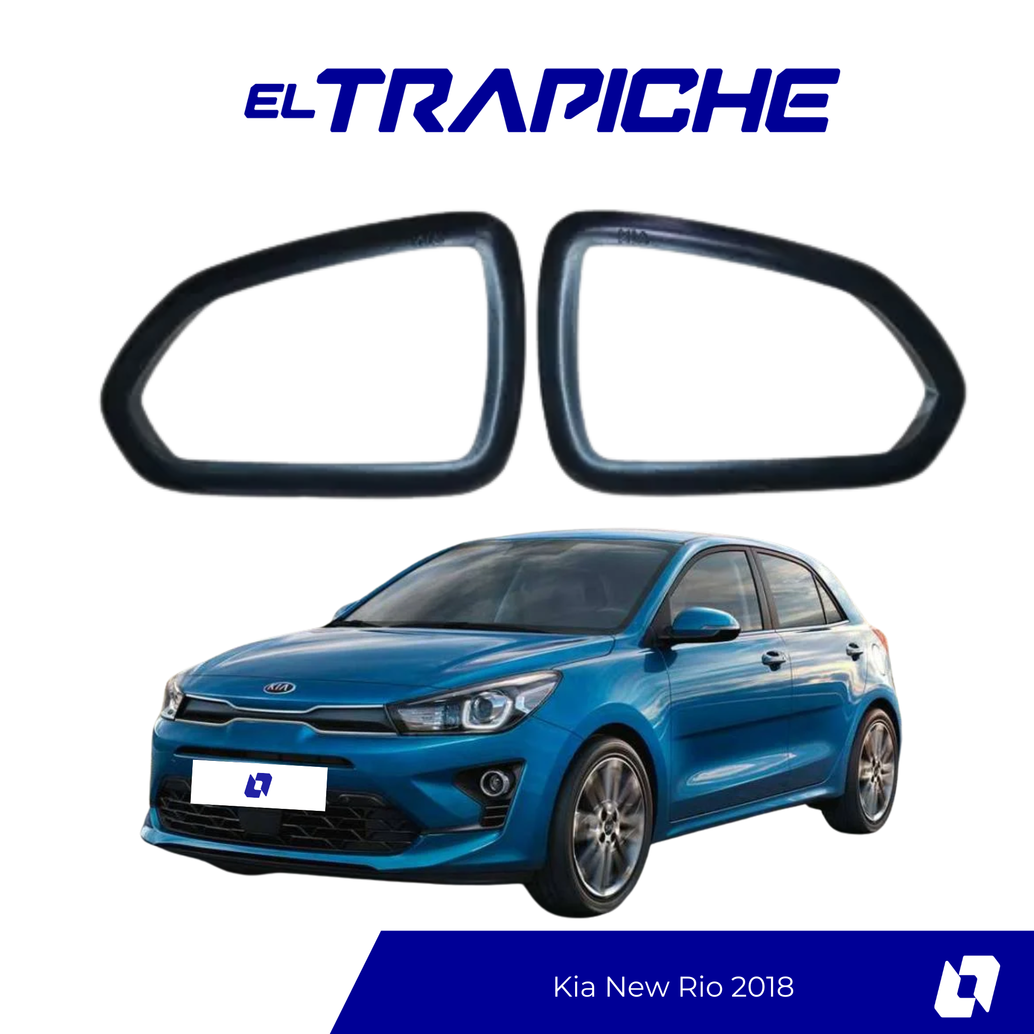 Seguro antirrobo para retrovisores Kia New Rio 2018. Fácil de instalar, discreto y sin modificar el vehículo. Protección confiable para tus espejos.

