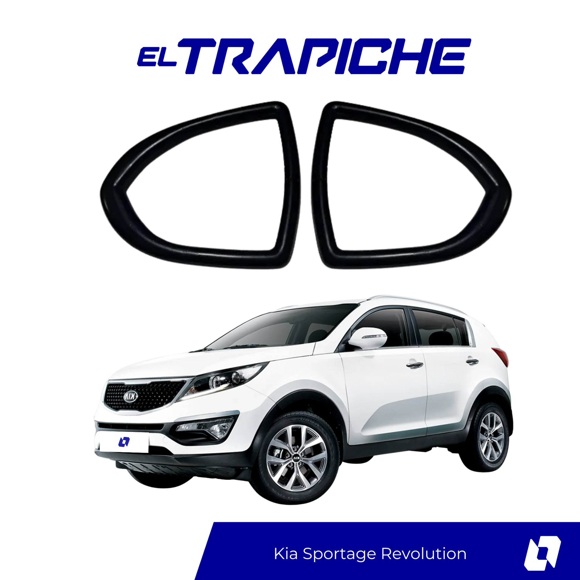 Protege los espejos de tu Kia Sportage Revolution con seguros antirrobo metálicos, fáciles de instalar y diseñados para una fijación segura y discreta.