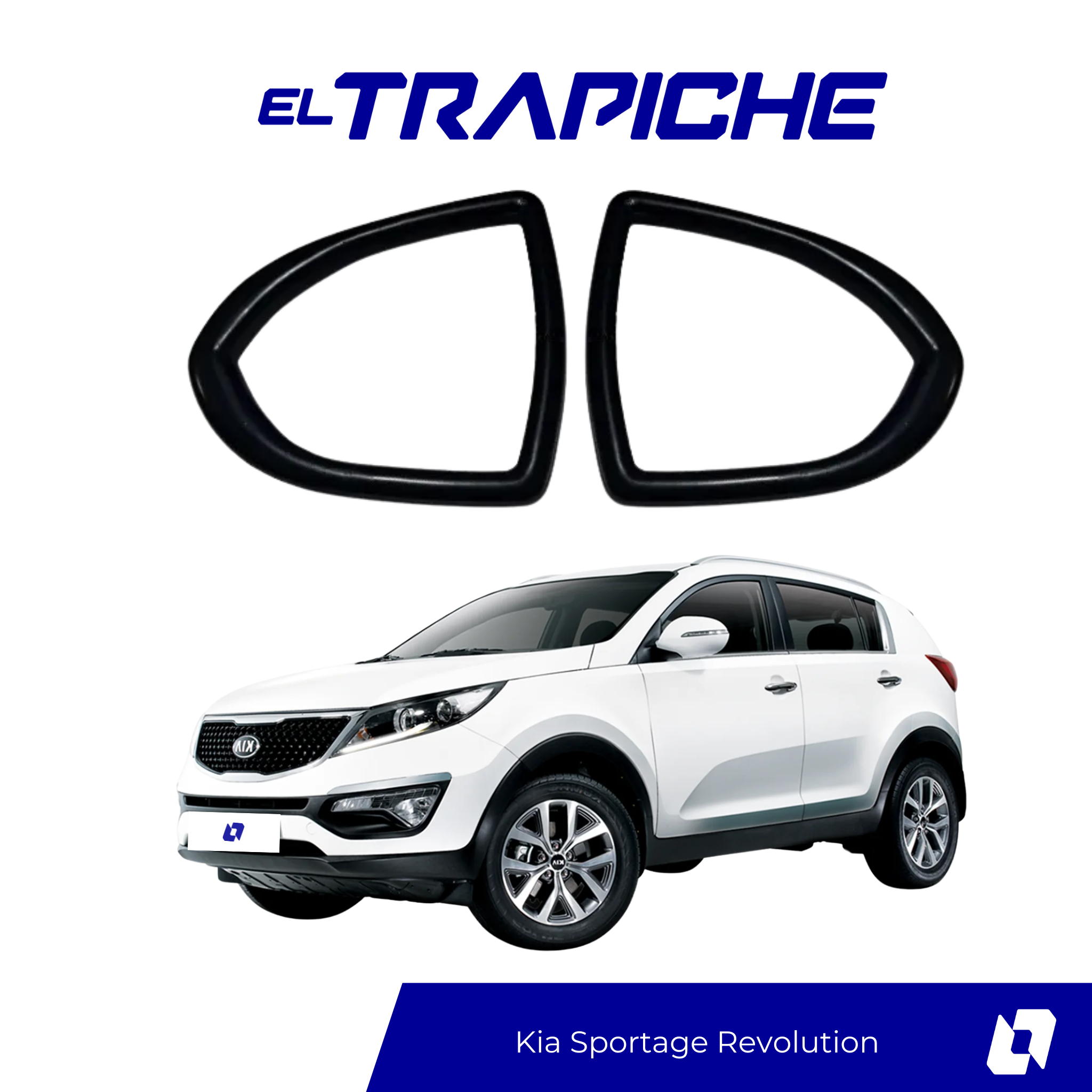 Protege los espejos de tu Kia Sportage Revolution con seguros antirrobo metálicos, fáciles de instalar y diseñados para una fijación segura y discreta.