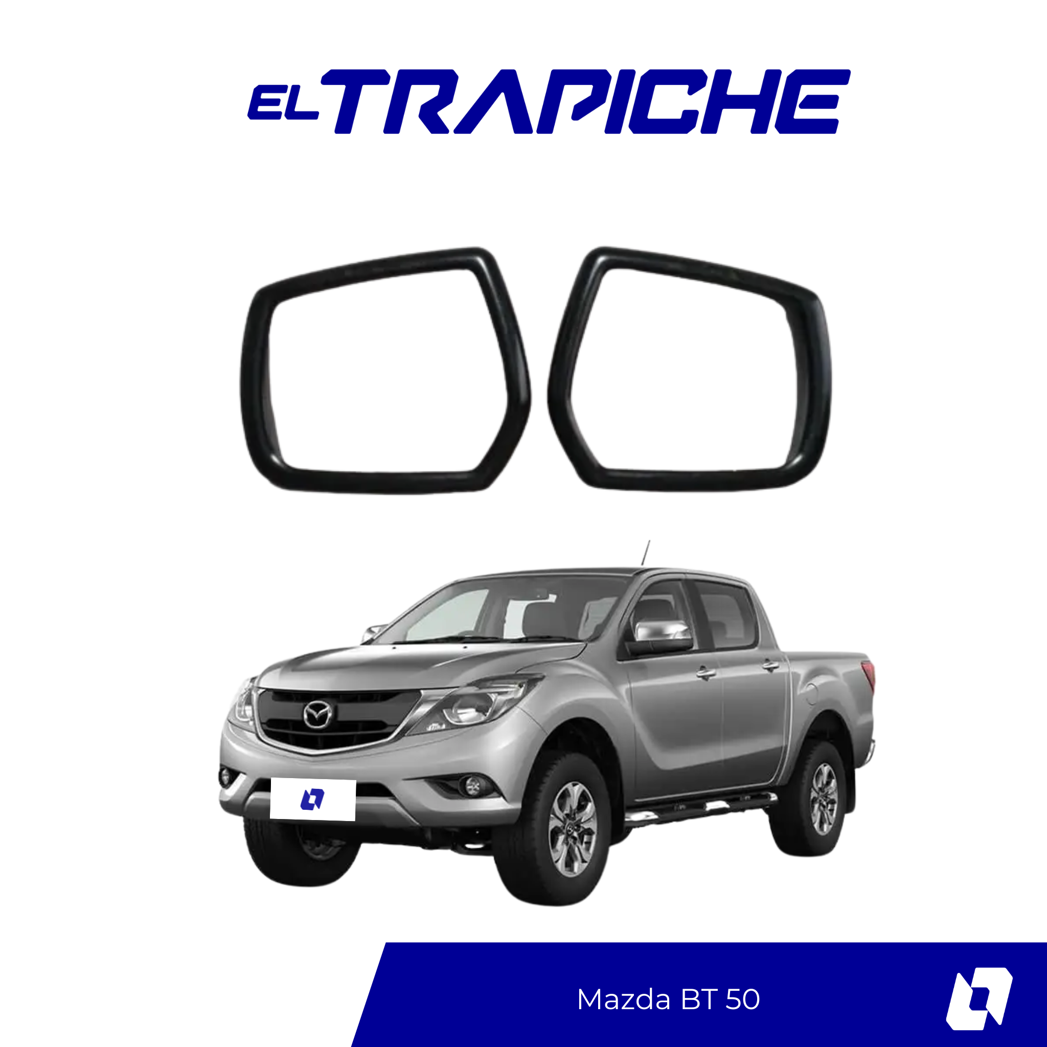Seguro antirrobo para espejos Mazda BT 50. Protección eficaz, fácil instalación y sin alterar el diseño del retrovisor original.