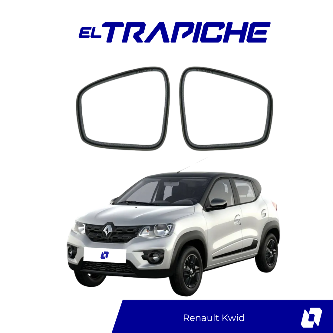 Seguro antirrobo para espejos Renault Kwid. Instalación fácil, ajuste preciso y protección confiable contra el robo de retrovisores.
