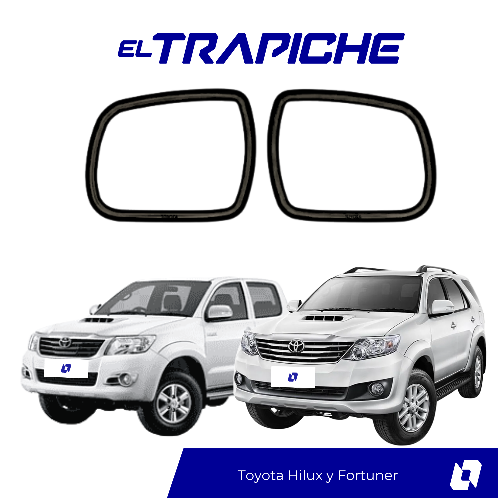 Protege tus espejos Hilux y Fortuner modelo viejo con estos seguros antirrobo. Fáciles de instalar, resistentes y compatibles sin modificaciones.