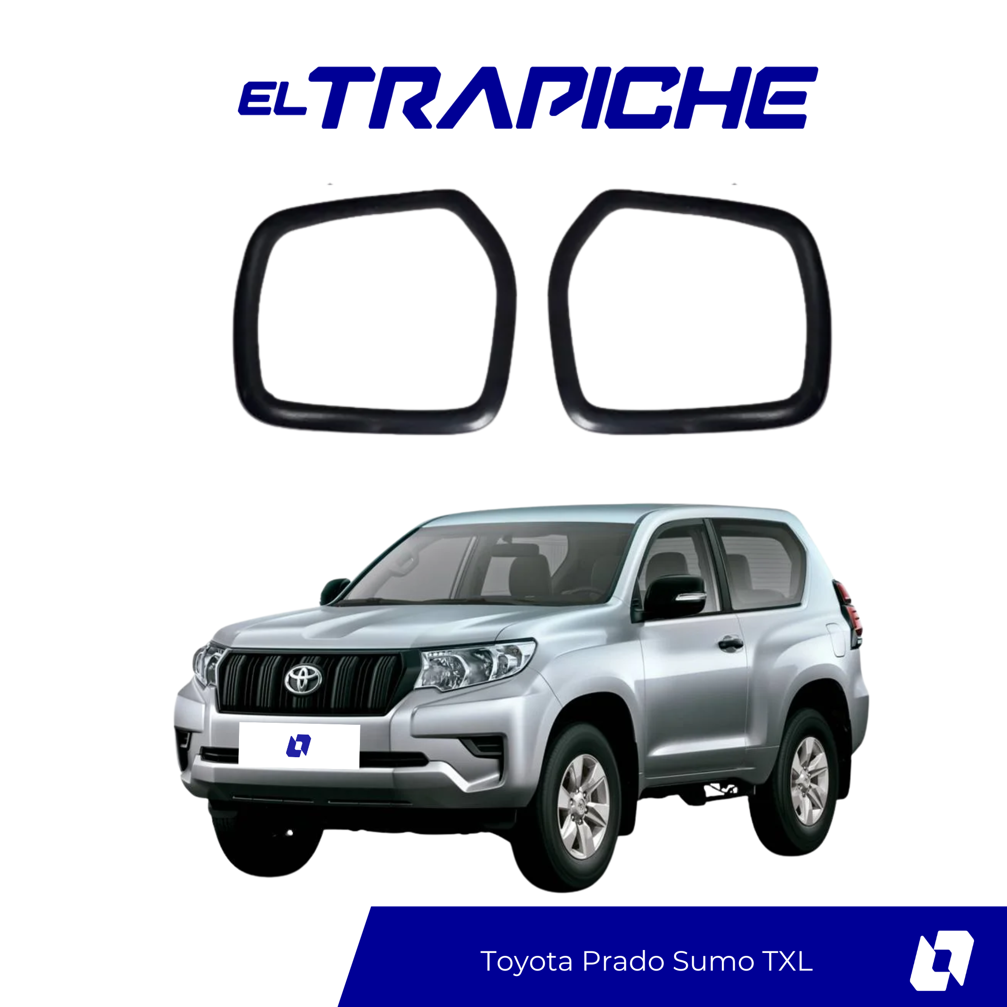 Protege los espejos de tu Toyota Prado Sumo TXL con seguros antirrobo de alta resistencia. Instalación fácil y ajuste perfecto sin dañar tu vehículo.