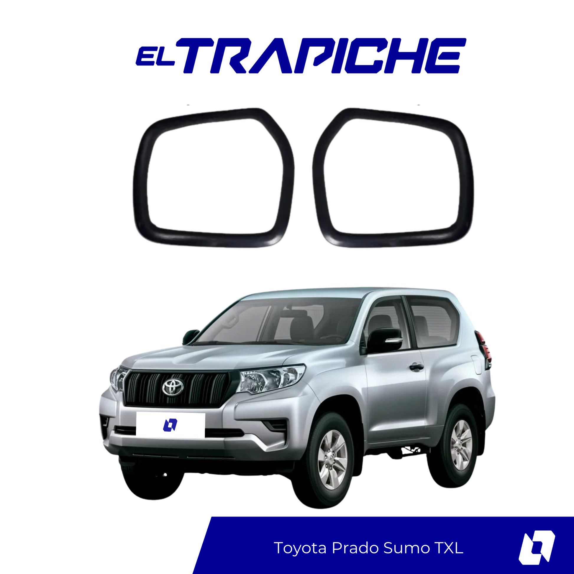 Protege los espejos de tu Toyota Prado Sumo TXL con seguros antirrobo de alta resistencia. Instalación fácil y ajuste perfecto sin dañar tu vehículo.