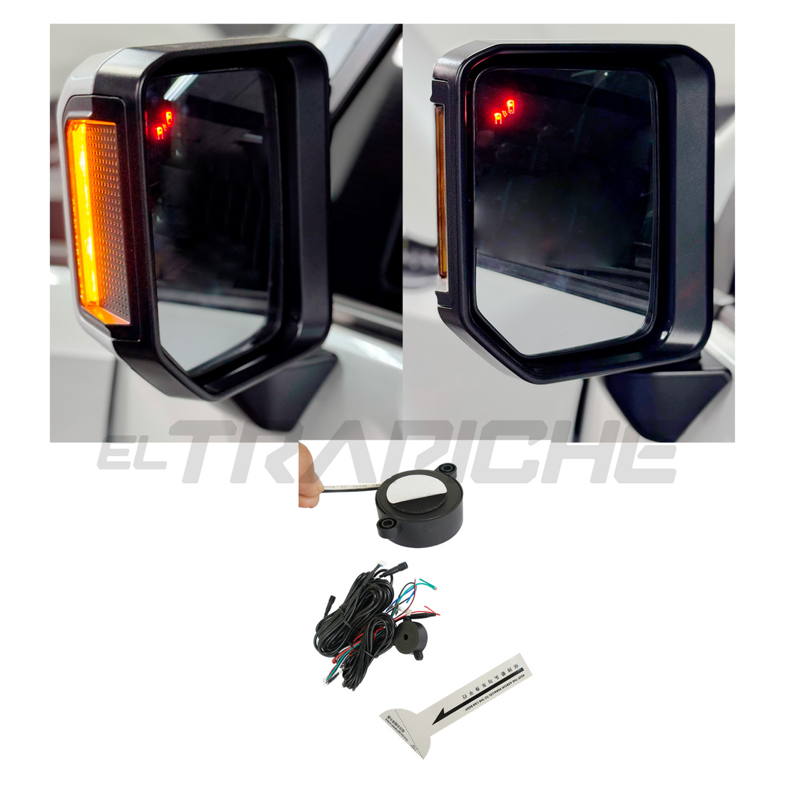 Sensores de punto ciego para Toyota Prado 250. Mejoran la seguridad al detectar vehículos en áreas no visibles, alertando al conductor para prevenir accidentes.