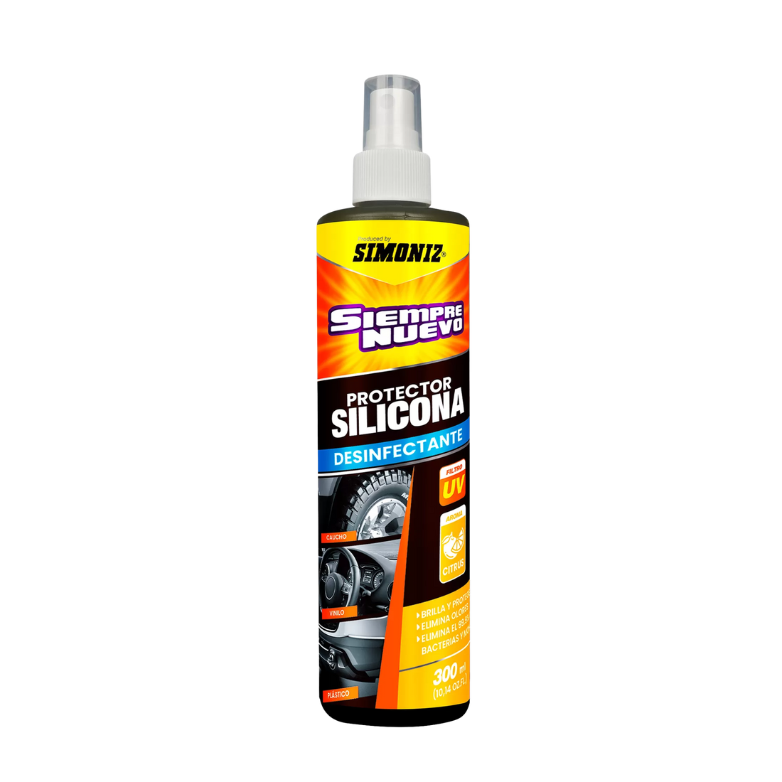 Silicona Siempre Nuevo Citrus Simoniz para carro, silicona Simoniz Citrus silicona para carro Simoniz
abrillantador interior carro protector tablero carro cuidado interior vehículo