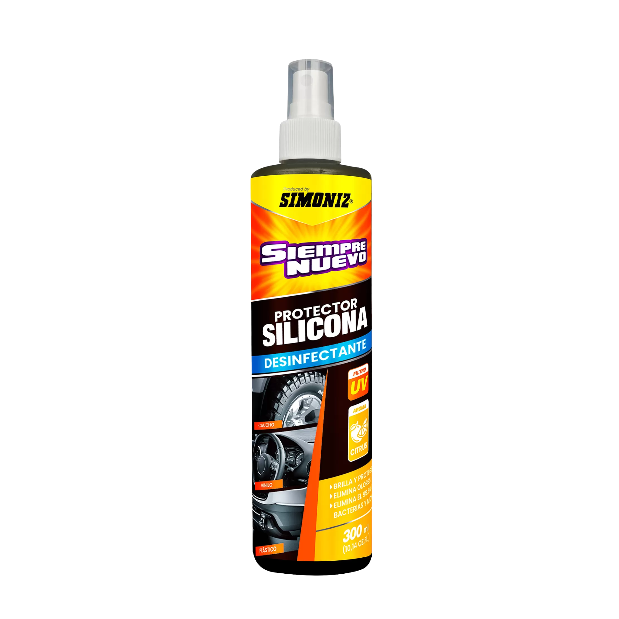 Silicona Siempre Nuevo Citrus Simoniz para carro, silicona Simoniz Citrus silicona para carro Simoniz
abrillantador interior carro protector tablero carro cuidado interior vehículo