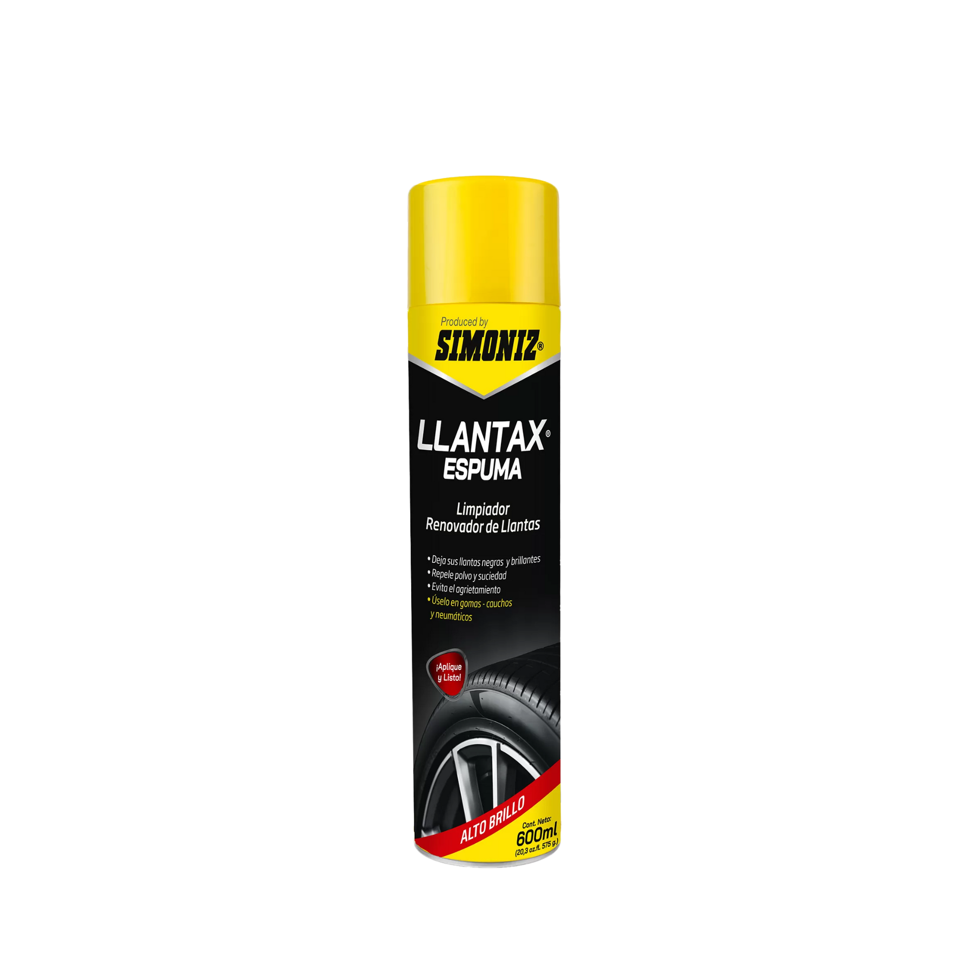 Espuma Simoniz Llantax para limpiar y dar brillo a llantas de carro en Medellín,limpiador de llantas Simoniz
espuma para llantas carro abrillantador de llantas Simoniz Llantax espuma limpieza llantas carro