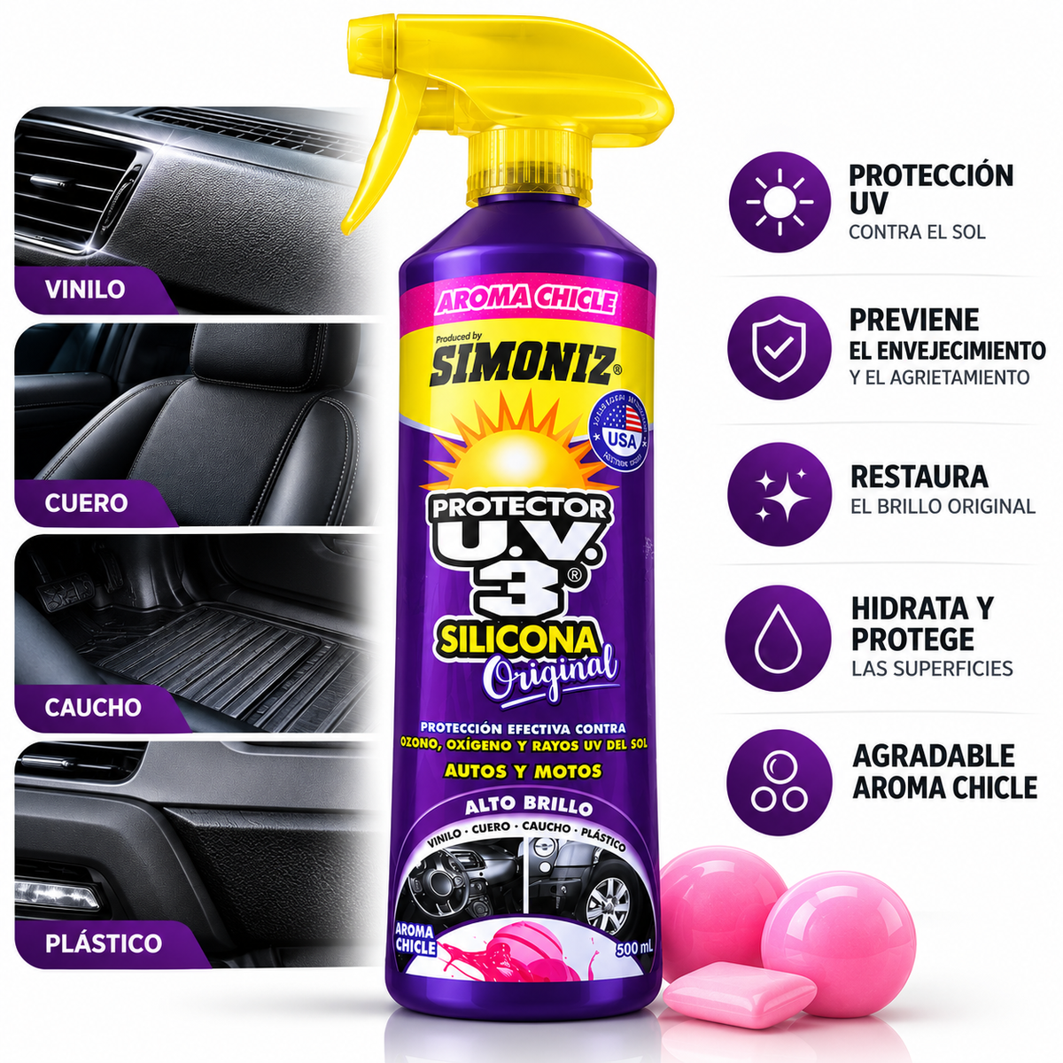 SILICONA UV3 CHICLE 500ML NTO