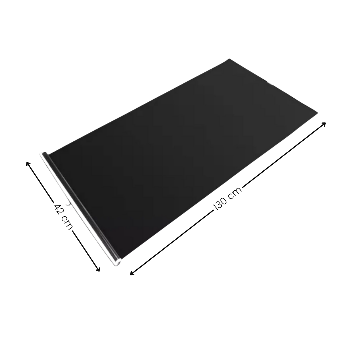 Tapasol polarizado 130x42 cm. Protege del sol, reduce el calor y cuida el interior del vehículo. Fácil de instalar y compatible con varios modelos.