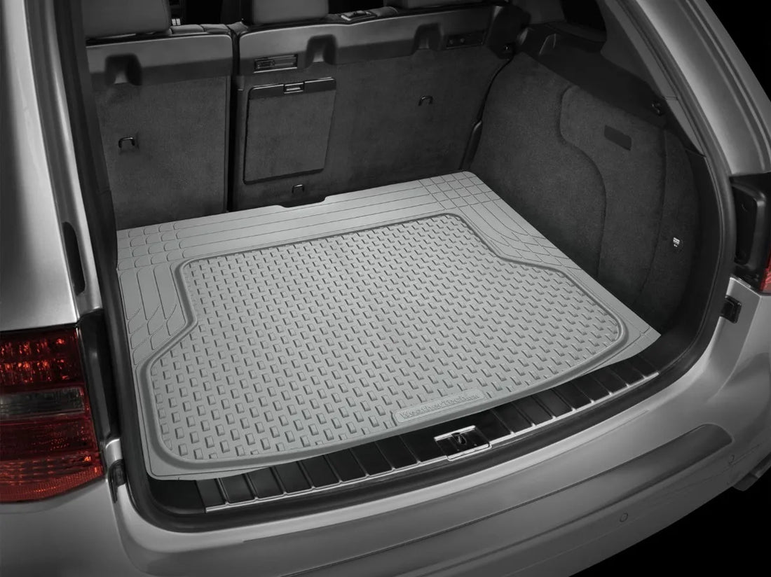 Tapete Cargoliner gris WeatherTech. Protección total para la zona de carga. Ajuste perfecto, antideslizante, resistente y fácil de limpiar.
