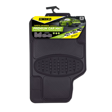 Protege tu carro con el tapete Universal PVC SIMONIZ. Resistente, antideslizante y adaptable a autos y camionetas. Comodidad y durabilidad para tu vehículo.