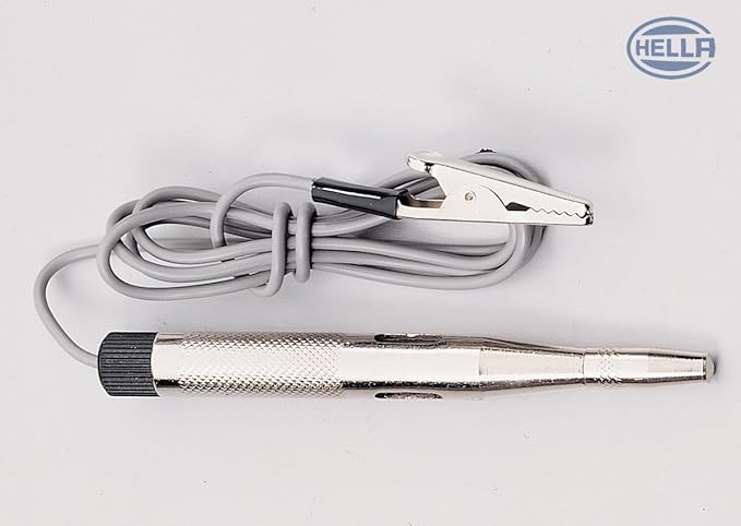 tester hella, probador de corriente hella, tester eléctrico auto, herramienta diagnóstico hella, tester 12v vehículos, probador voltaje hella, herramienta electricidad automotriz, medidor de corriente para carro, hella tester taller, probador de fusibles hella

