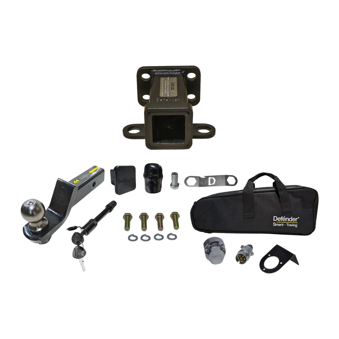 Tiro de arrastre para Montero con bola 2", kit completo, fácil instalación, garantía de por vida y diseño 3D. ¡Carga más y viaja seguro!