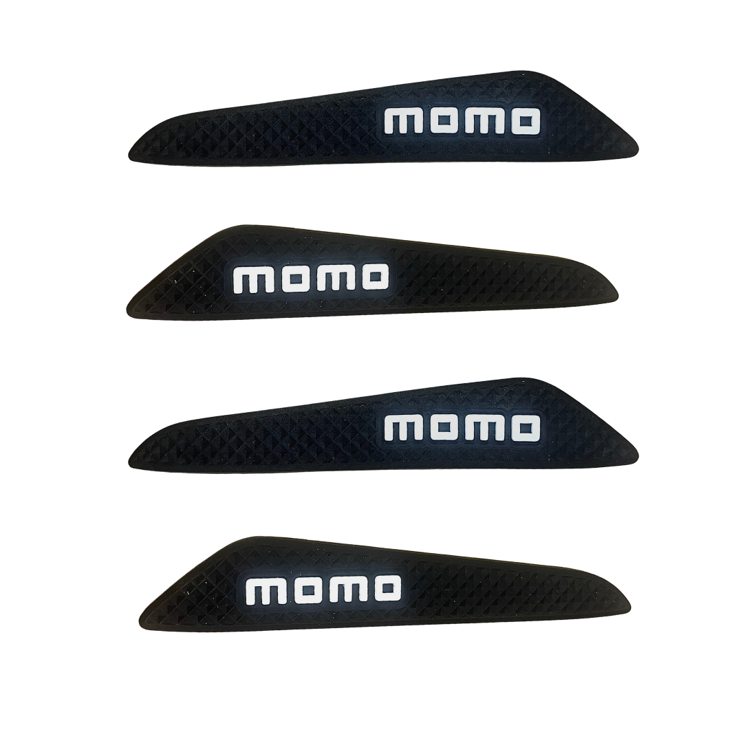  tope puerta momo, protector puerta carro, accesorios deportivos, guardapuertas auto, defensa lateral, autopartes momo, protector adhesivo carro

