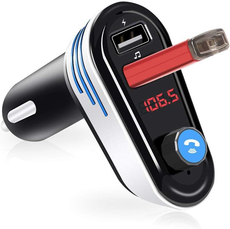 transmisor fm bluetooth, transmisor auto llamadas, manos libres carro, bluetooth fm auto, transmisor mp3 fm, cargador bluetooth carro, accesorio carro música, adaptador bluetooth vehículo, transmisor usb auto, reproductor fm bluetooth