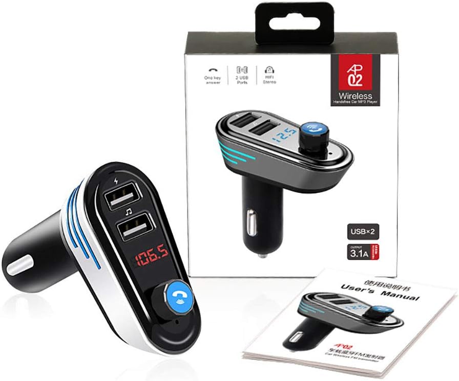transmisor fm bluetooth, transmisor auto llamadas, manos libres carro, bluetooth fm auto, transmisor mp3 fm, cargador bluetooth carro, accesorio carro música, adaptador bluetooth vehículo, transmisor usb auto, reproductor fm bluetooth