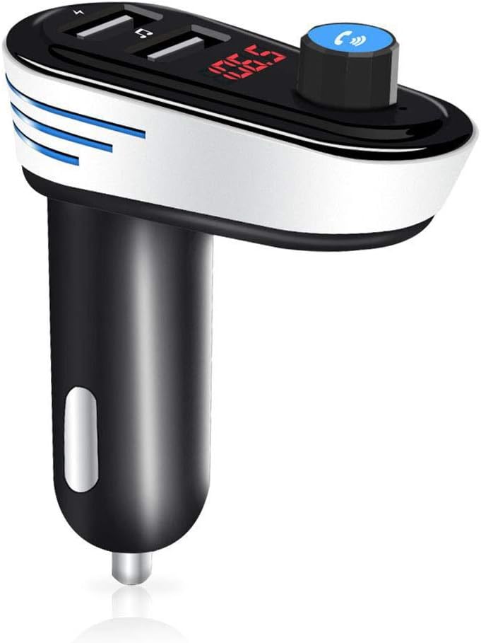 transmisor fm bluetooth, transmisor auto llamadas, manos libres carro, bluetooth fm auto, transmisor mp3 fm, cargador bluetooth carro, accesorio carro música, adaptador bluetooth vehículo, transmisor usb auto, reproductor fm bluetooth
